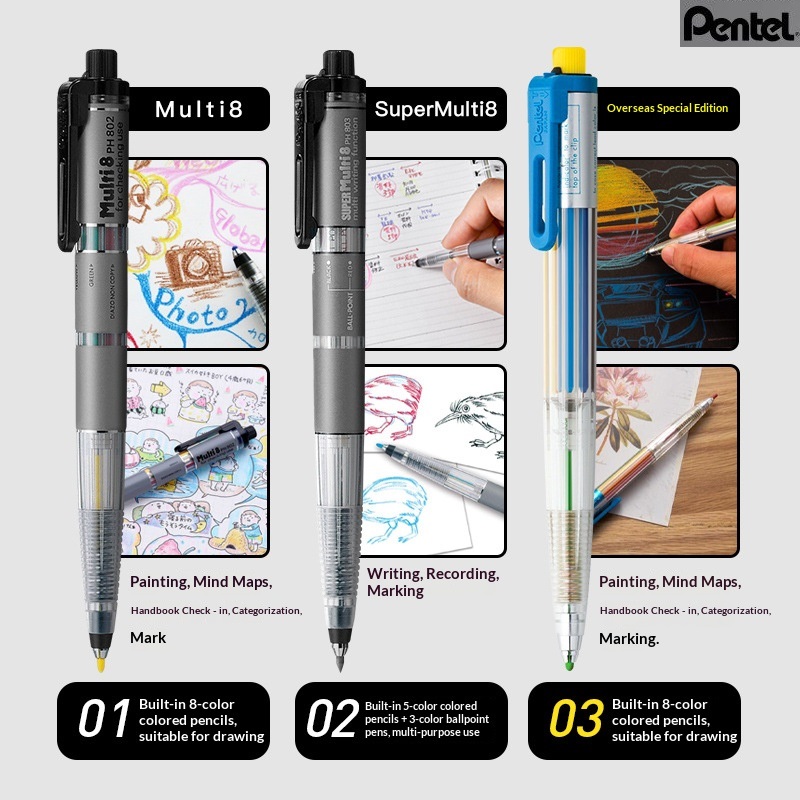 Pentel Pen Energel - Conjunto de Lápis Mecânicos Coloridos Pentel