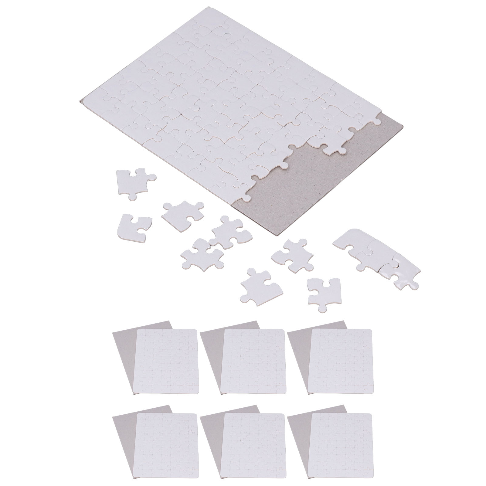 6 conjuntos de quebra-cabeças  - Puzzle Blank White avaliação e preço