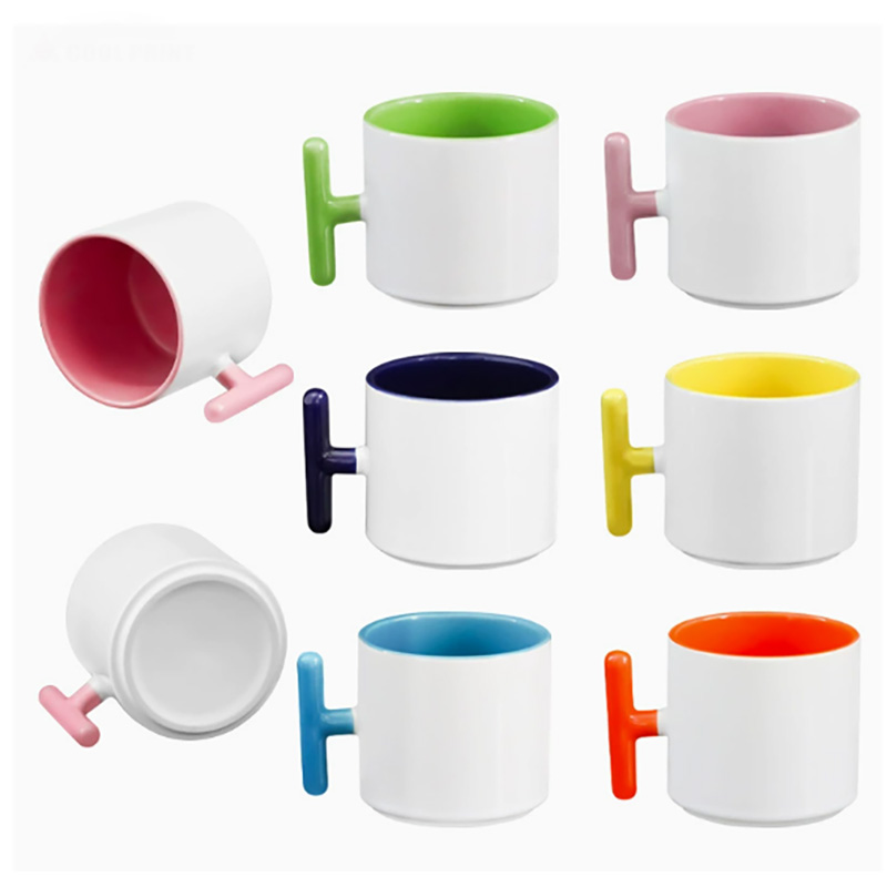 2 pçs criatividade em forma de - Sublimation Mug White avaliação e preço