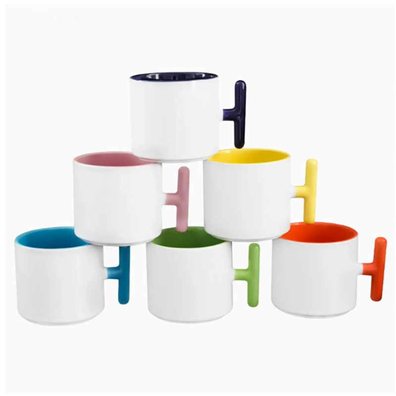 2 pçs criatividade em forma de - Sublimation Mug White avaliação e preço